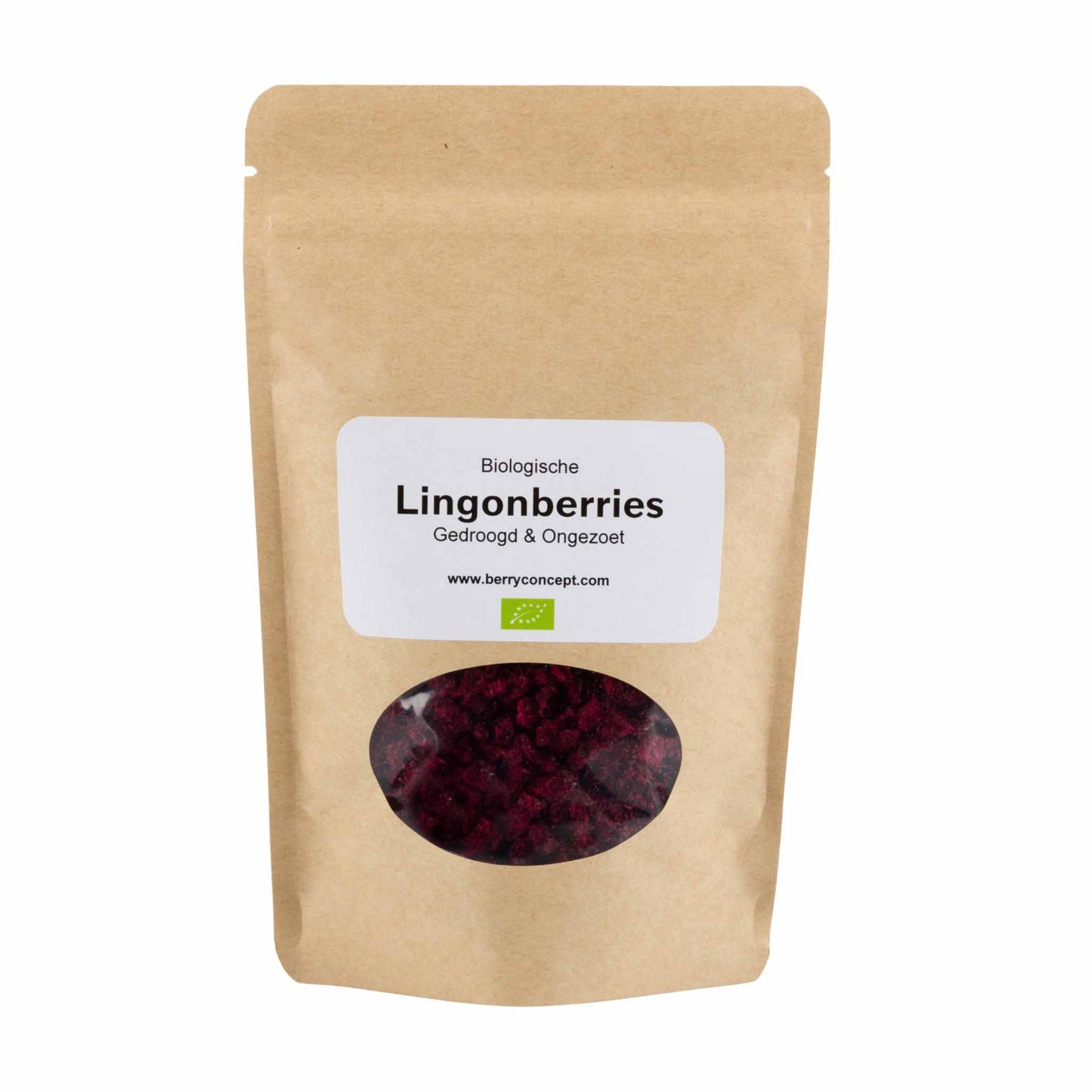 Biologische wilde lingonberries - gedroogd & ongezoet 100g