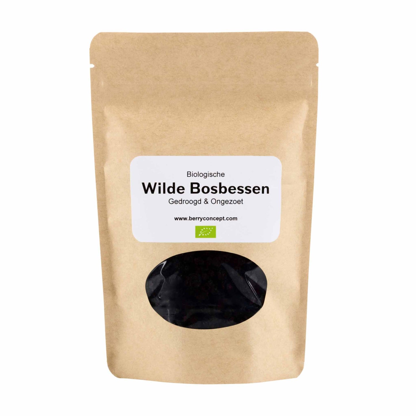 Biologische wilde bosbessen - gedroogd & ongezoet 100g