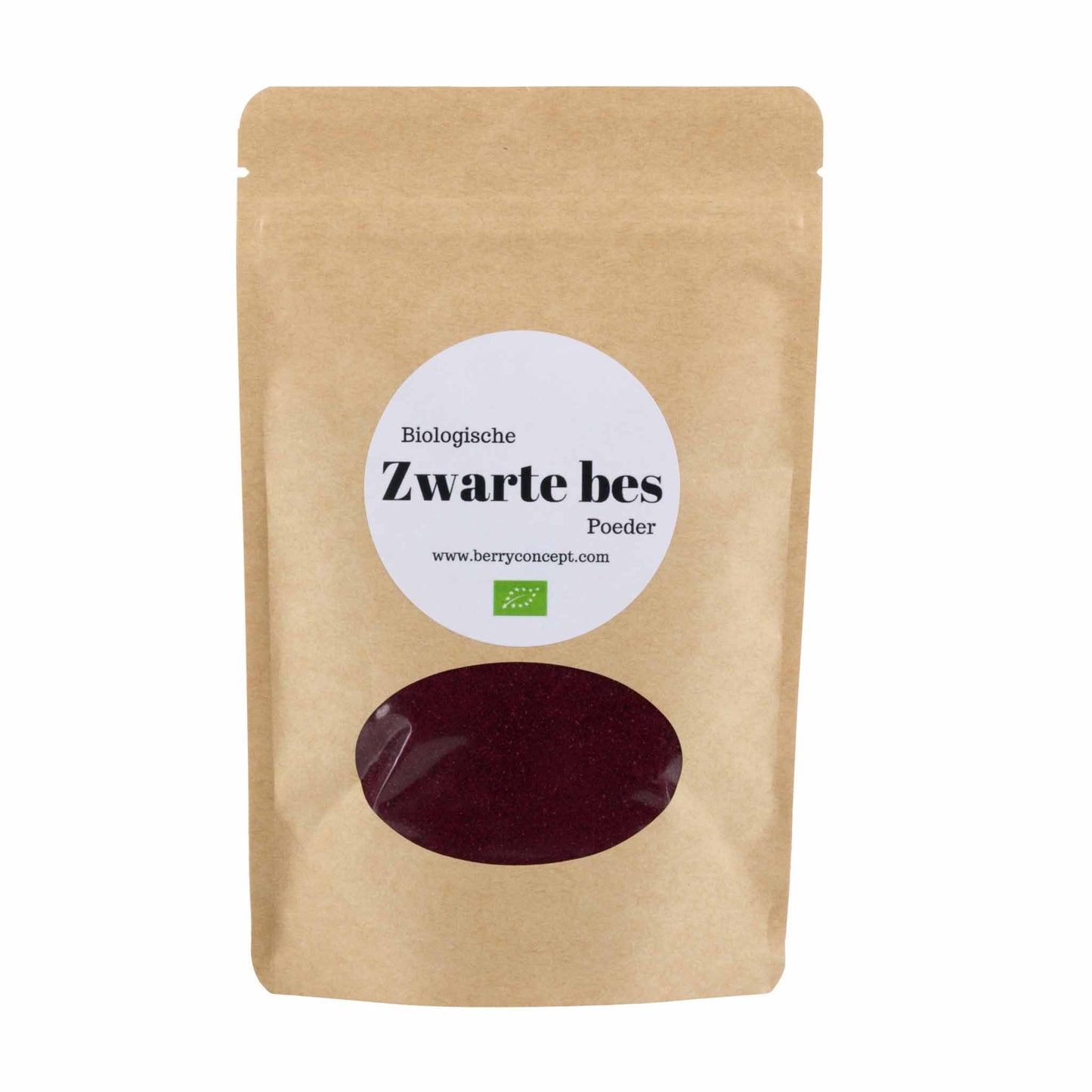Biologische zwarte bessen poeder 150g