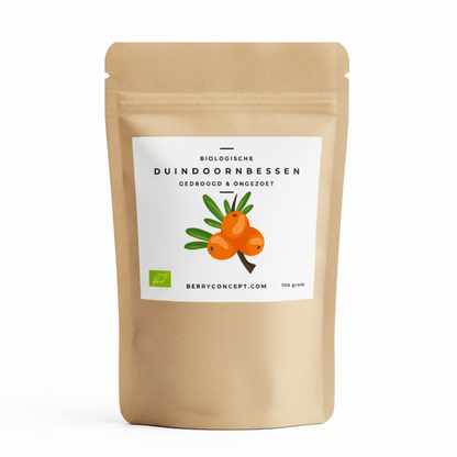 Biologische duindoornbessen - gedroogd & ongezoet 100g