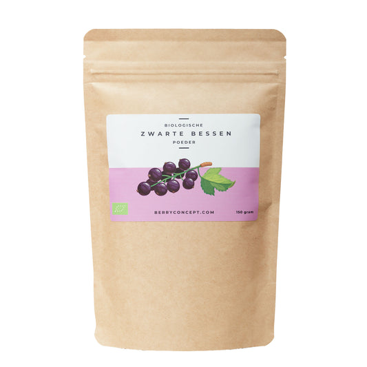 biologische zwarte bessen poeder 150g